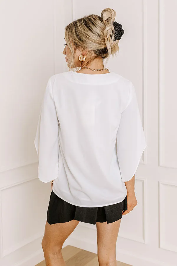 Simply Perfect Shift Top In White sold by Impressions product image thumbnail 5