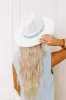 Sunny Refresh Woven Fedora in White sold by Impressions