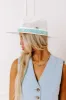 Sunny Refresh Woven Fedora in White sold by Impressions