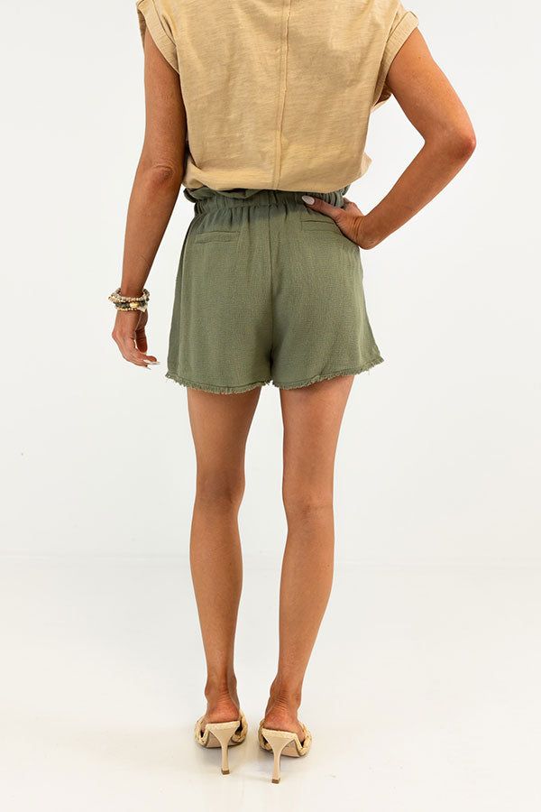 Sunny Garden Linen-Blend Shorts sold by Impressions product image thumbnail 5