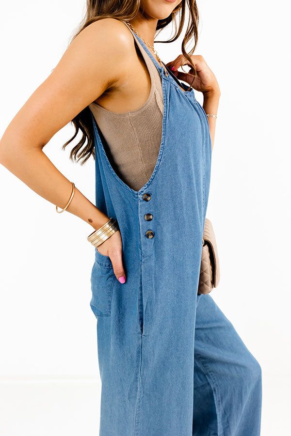 Into Bliss Chambray Jumpsuit sold by Impressions product image thumbnail 3