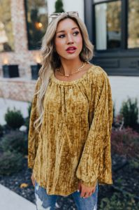 Glamour Galore Velvet Top sold by Impressions