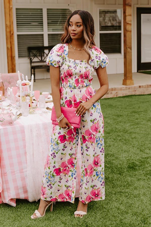 Greek Dreaming Smocked Jumpsuit sold by Impressions product image thumbnail 5