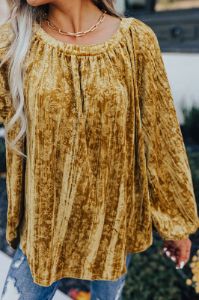 Glamour Galore Velvet Top sold by Impressions
