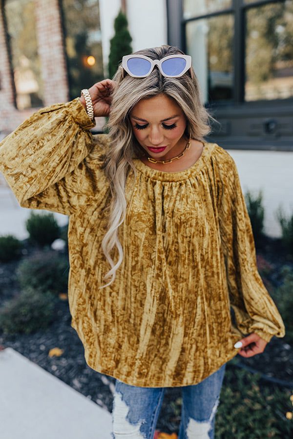 Glamour Galore Velvet Top sold by Impressions