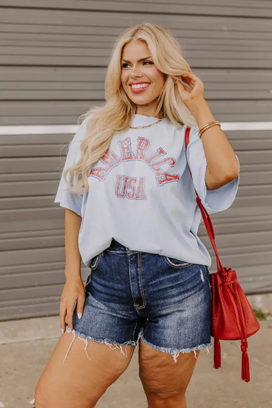 American USA Vintage Graphic Tee Curves sold by Impressions