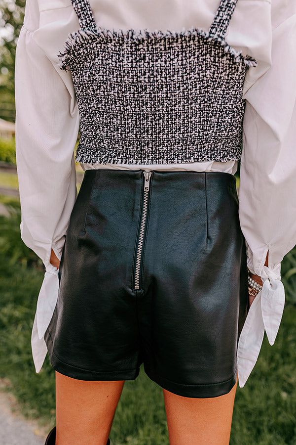 Cocktail Club Faux Leather Skort in Black sold by Impressions product image thumbnail 5