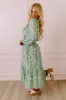 Farmers Market Meetup Floral Midi in Pear Curves sold by Impressions