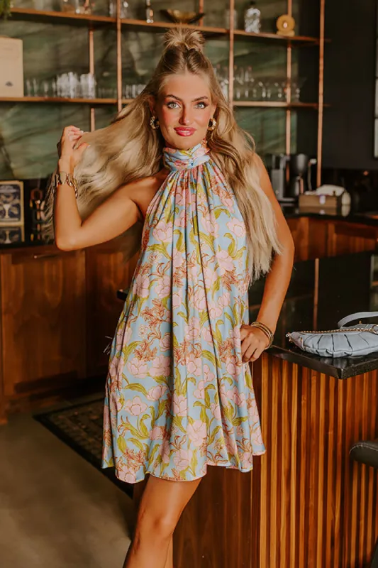 Downtown Happy Hour Satin Mini Dress sold by Impressions