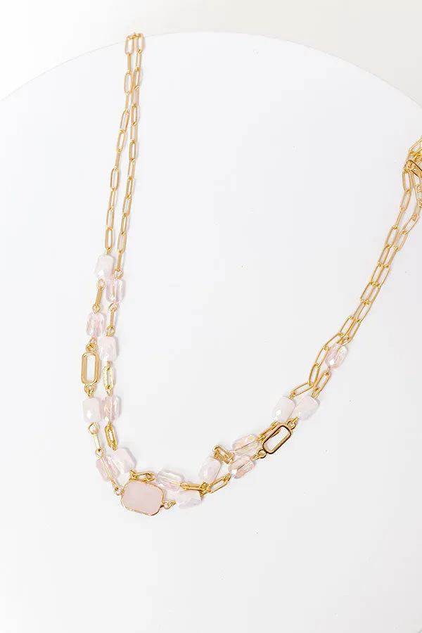 Glam Lifestyle Layered Necklace in Pink sold by Impressions product image thumbnail 3