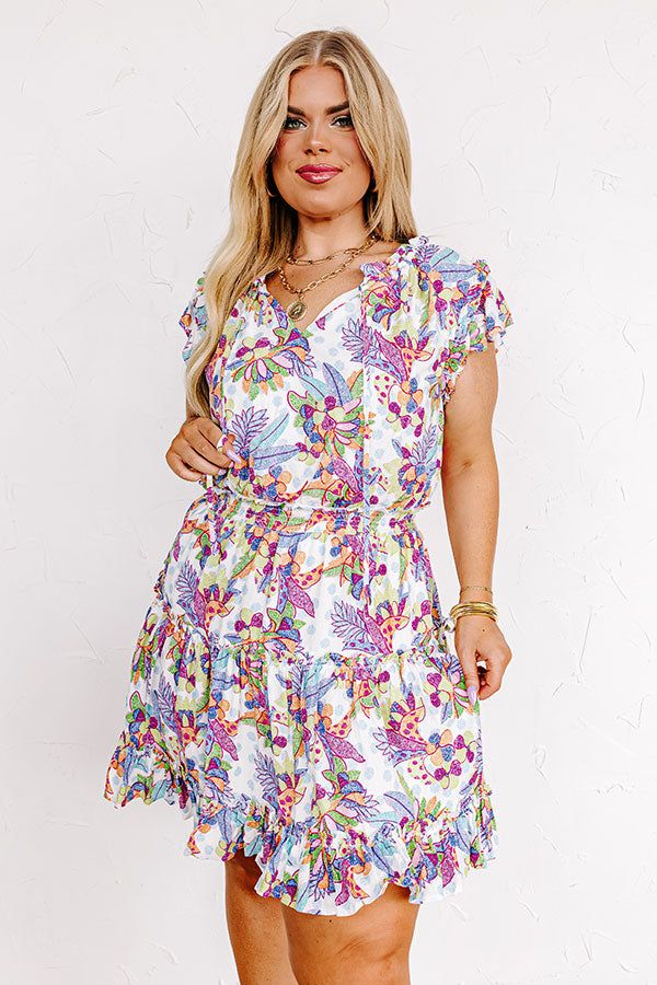 Parisian Promenade Dress in White Curves sold by Impressions