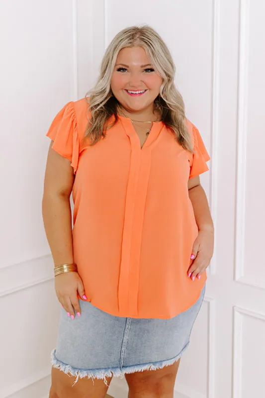 Touring San Fran Shift Top in Orange Curves sold by Impressions