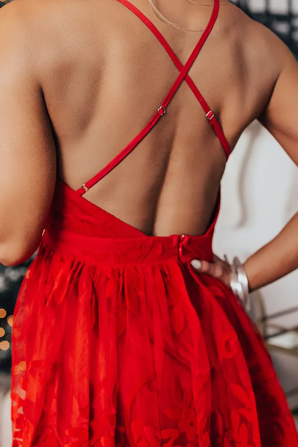 Night At The Ballet Mini Dress In Red sold by Impressions product image thumbnail 5