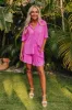 Tour The Town Pleated Top In Pink sold by Impressions