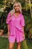 Tour The Town Pleated Top In Pink sold by Impressions
