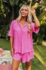 Tour The Town Pleated Top In Pink sold by Impressions