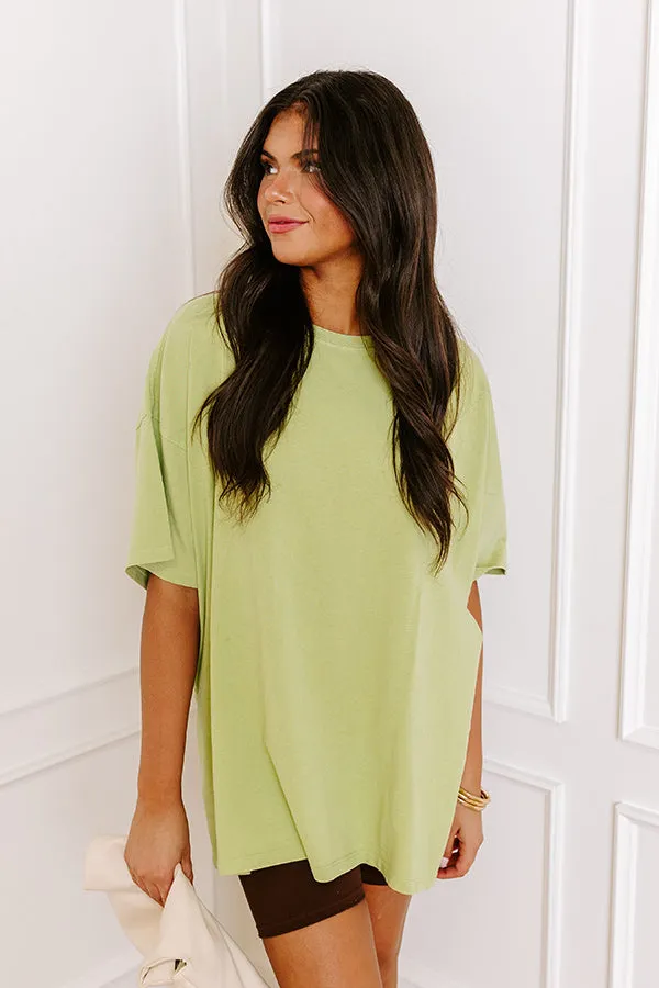 Learn As You Go Shift Tee in Lime sold by Impressions product image thumbnail 3