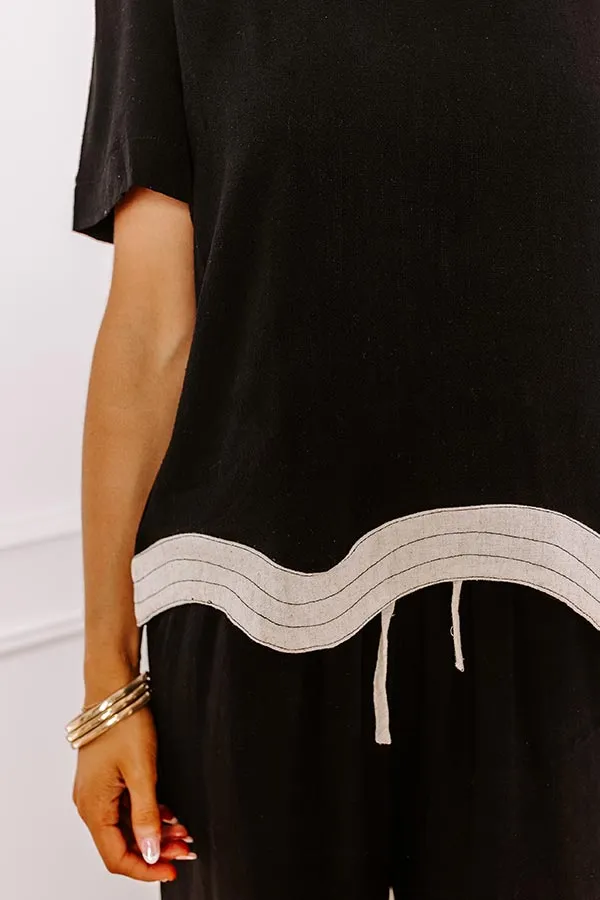 Paris Cafe Linen-Blend Top sold by Impressions product image thumbnail 5