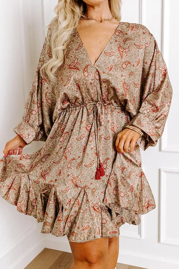 Feeling Spontaneous Paisley Mini Dress Curves sold by Impressions product image thumbnail 2