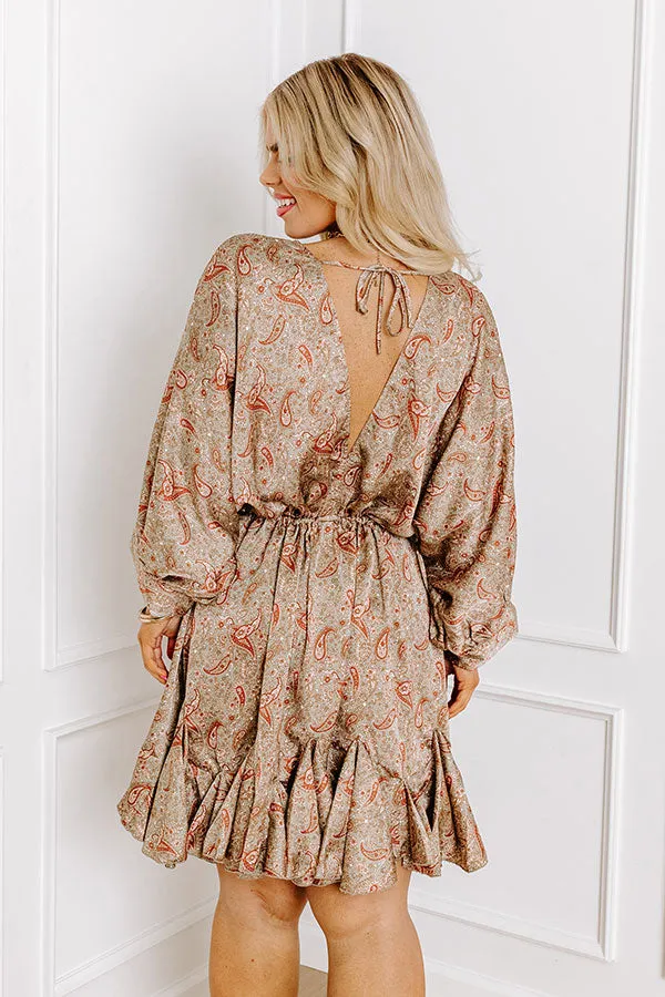 Feeling Spontaneous Paisley Mini Dress Curves sold by Impressions product image thumbnail 4