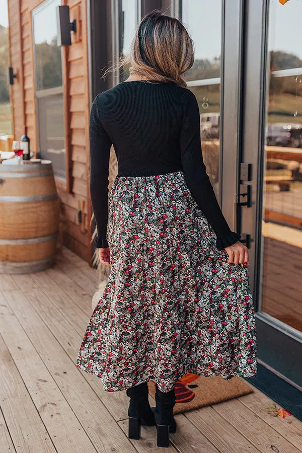 Sonoma Breeze Floral Midi In Black sold by Impressions product image thumbnail 5