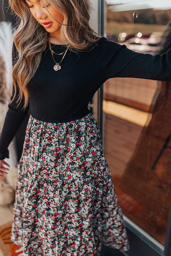 Sonoma Breeze Floral Midi In Black sold by Impressions product image thumbnail 3