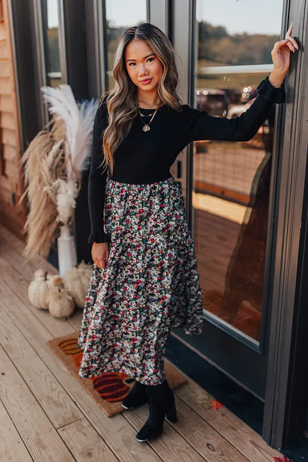 Sonoma Breeze Floral Midi In Black sold by Impressions product image thumbnail 4