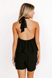 Dare To Indulge Romper In Black sold by Impressions
