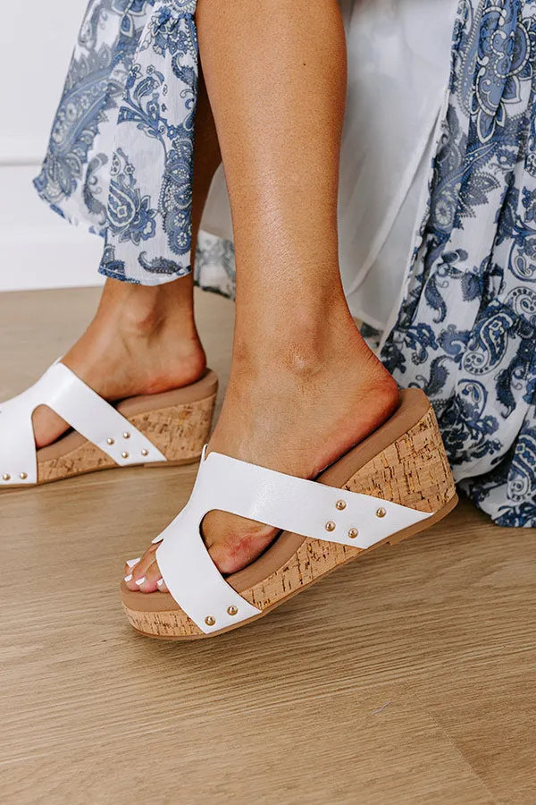 The Valentina Faux Leather Wedge in White sold by Impressions product image thumbnail 3