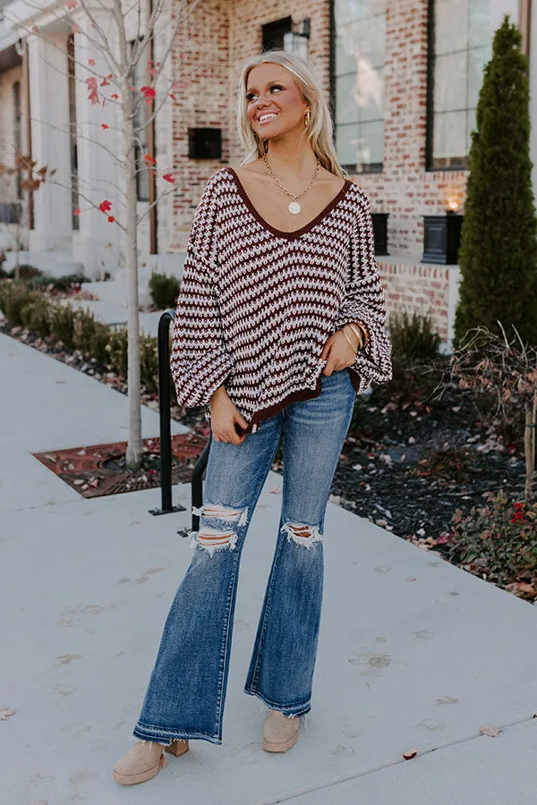 Manifest It Knit Sweater In Chestnut sold by Impressions product image thumbnail 2