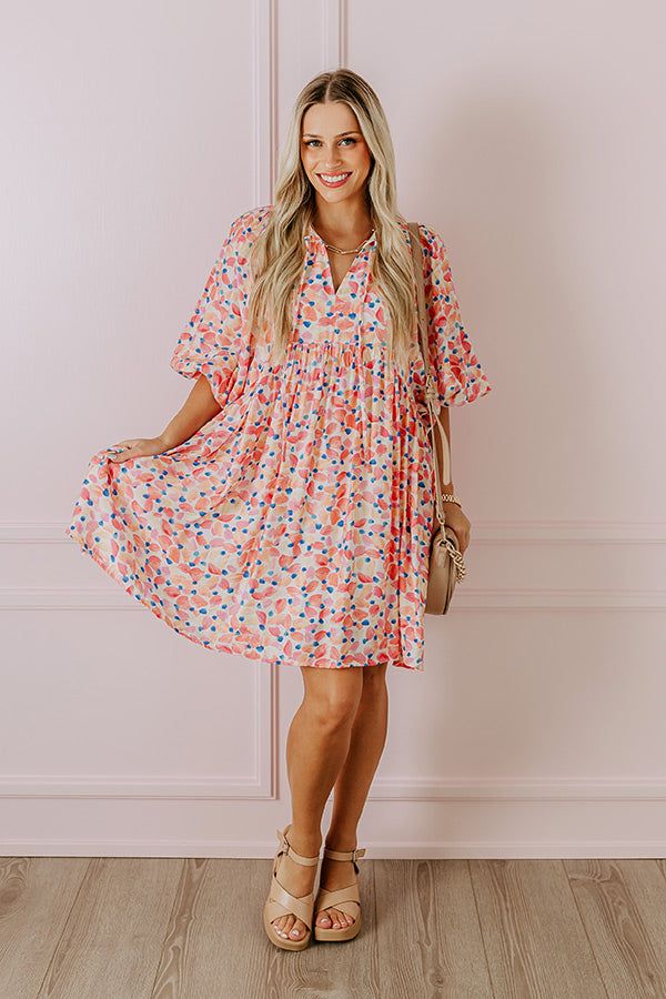 Tea Garden Babydoll Dress in Pink sold by Impressions