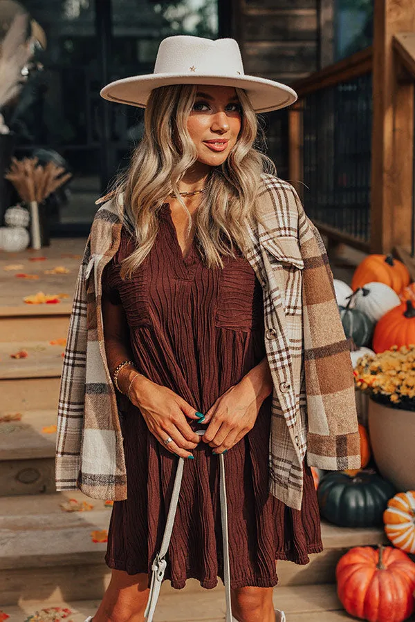 Long Weekend Wonderful Shift Dress In Chocolate sold by Impressions product image thumbnail 2