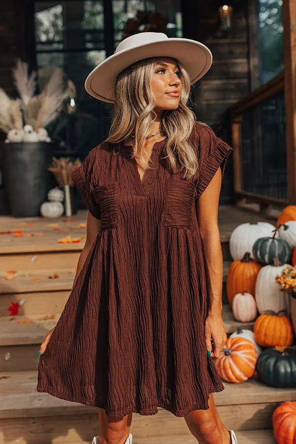 Long Weekend Wonderful Shift Dress In Chocolate sold by Impressions product image thumbnail 5