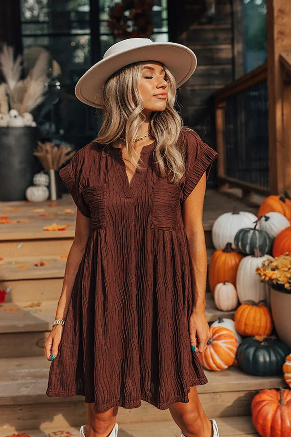 Long Weekend Wonderful Shift Dress In Chocolate sold by Impressions product image thumbnail 3