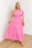 Simply Sweet Maxi Dress in Pink Curves sold by Impressions