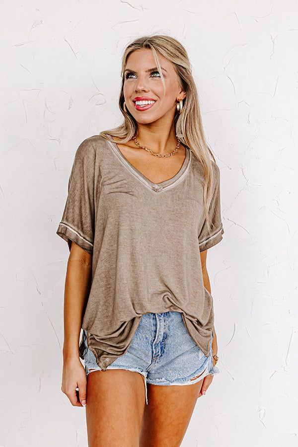 Friendly Smiles Shift Tee in Mocha sold by Impressions product image thumbnail 2