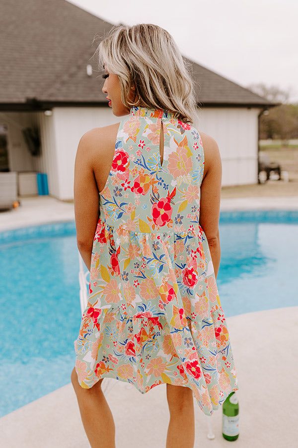 Fairytale Friendly Shift Dress In Mint sold by Impressions product image thumbnail 5