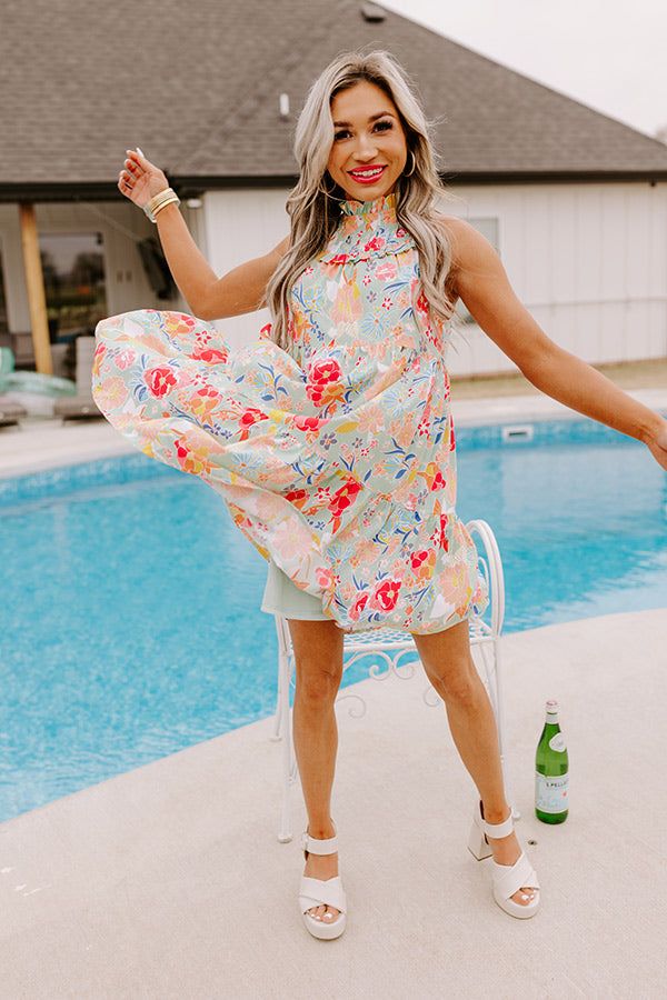 Fairytale Friendly Shift Dress In Mint sold by Impressions product image thumbnail 2