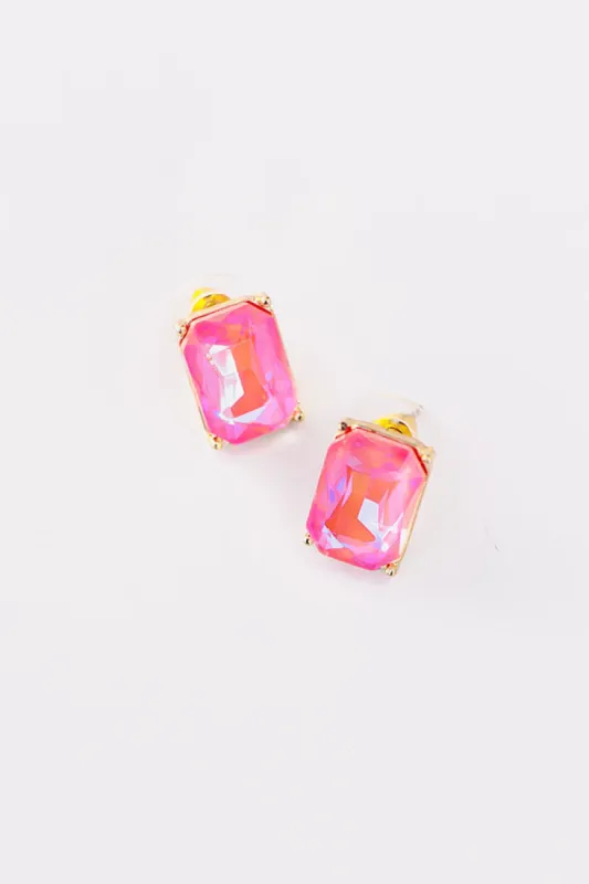 Colorful Coastline Earrings in Pink sold by Impressions