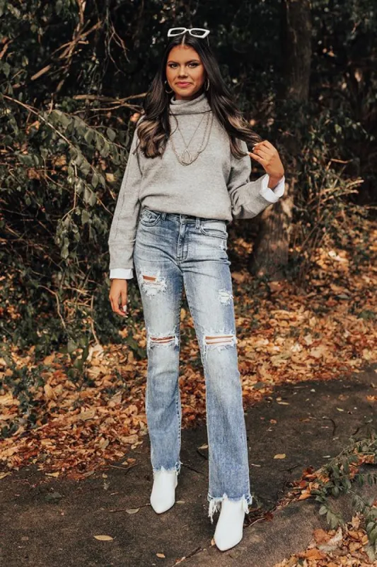 The Alexa Midrise Distressed Jean made by Judy Blue