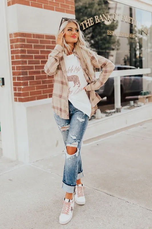 The Perez Midrise Distressed Jean sold by Impressions