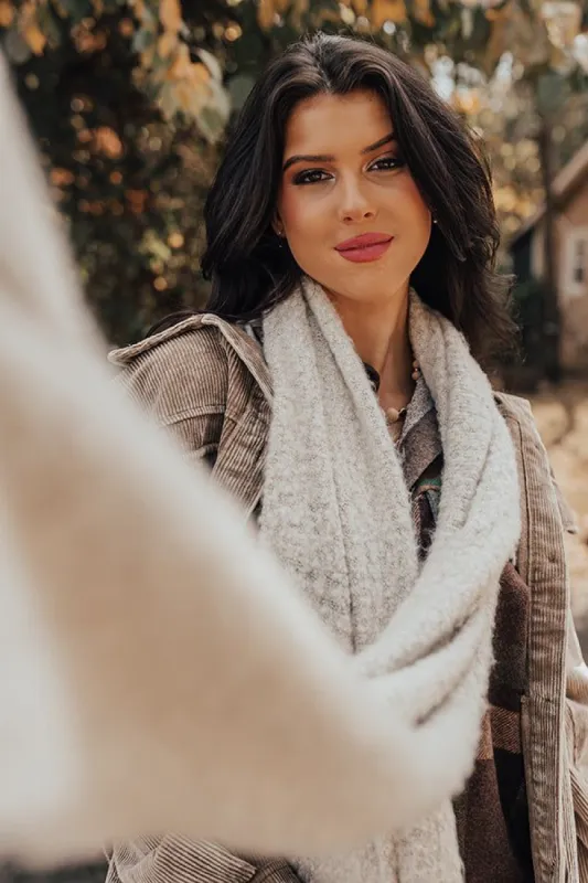 London Fog Ultra Soft Scarf In Birch sold by Impressions