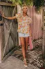 Floral Galore Shift Top In Violet sold by Impressions