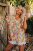 Floral Galore Shift Top In Violet sold by Impressions