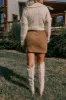 Lost In Your Eyes Corduroy Skirt In Martini Olive sold by Impressions