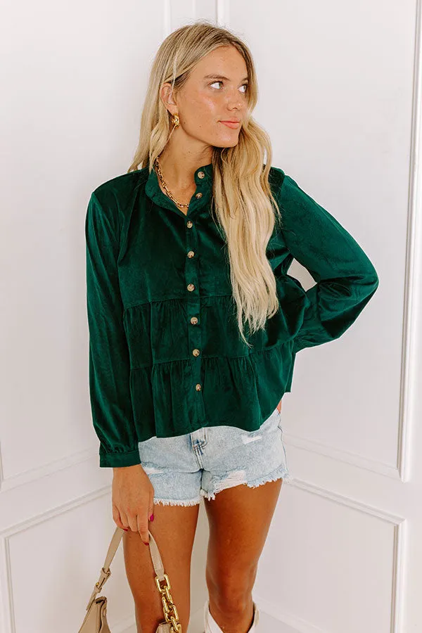 Sonoma Sways Shift Top in Hunter Green sold by Impressions product image thumbnail 2