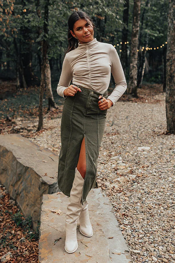 VIP Situation Ruched Top in Birch sold by Impressions product image thumbnail 2