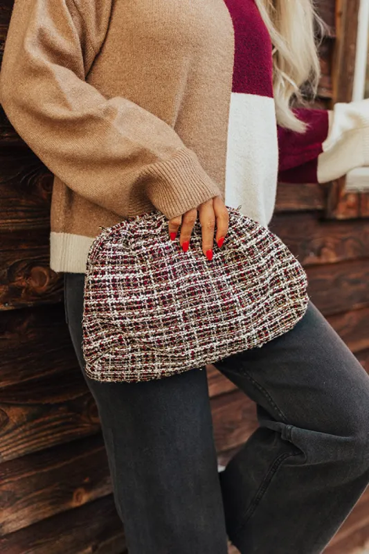 Brunch In Nashville Tweed Crossbody In Wine sold by Impressions