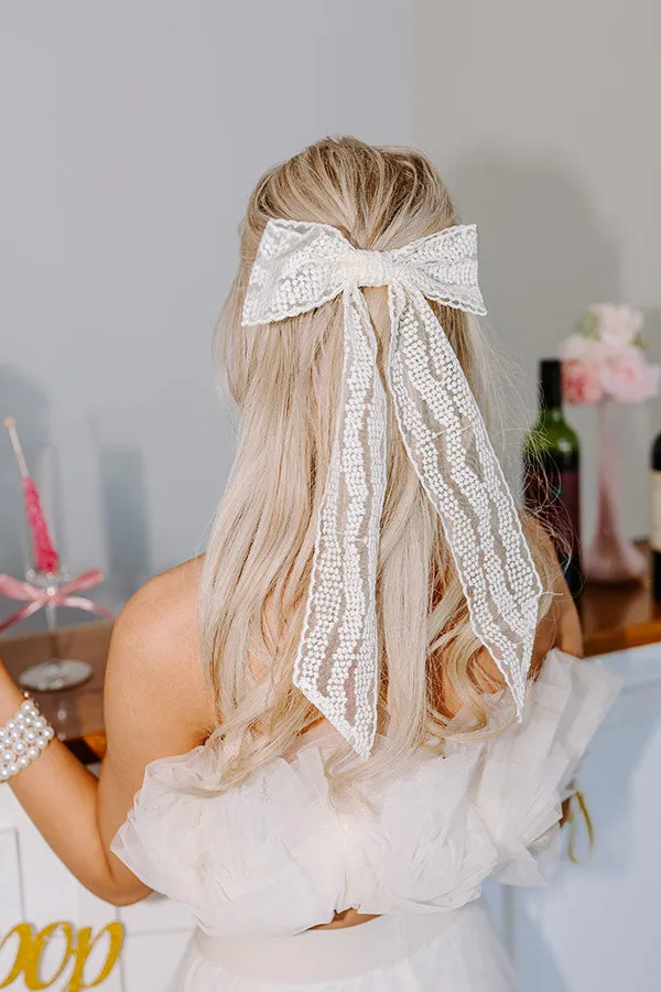 The Brooklyn Lace Bow Hair Clip sold by Impressions product image thumbnail 2