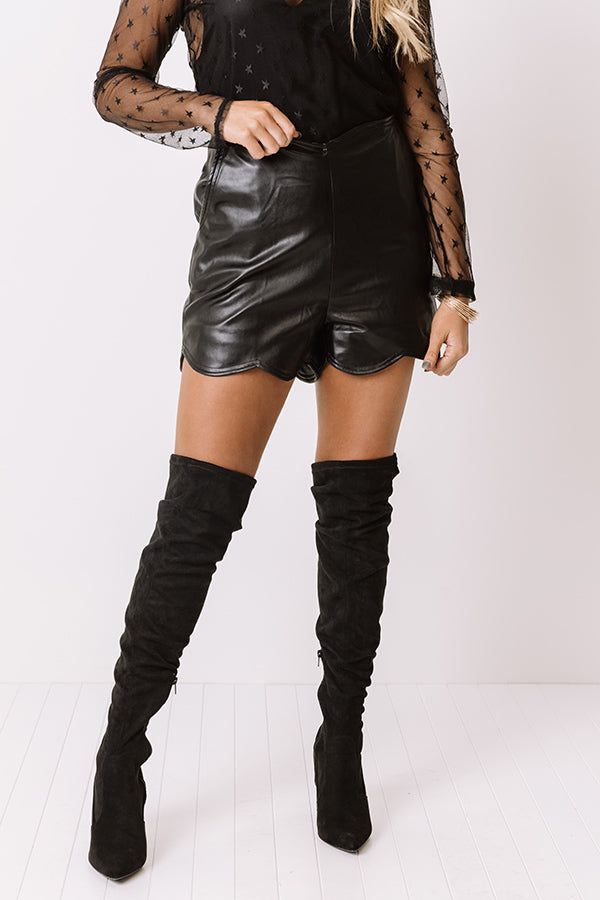 The Bailor Faux Leather Shorts sold by Impressions